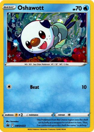 Oshawott SWSH222  - Holofoil SWSH Sword & Shield Promo Cards - Promo