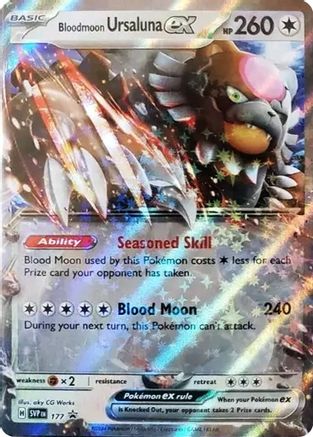 Bloodmoon Ursaluna ex 177  - Holofoil SV Scarlet & Violet Promo Cards - Promo