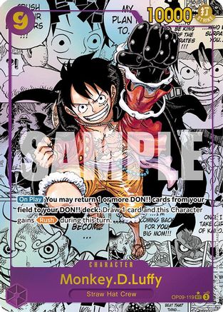Monkey.D.Luffy (119) (Manga) (OP09-119) - Emperors in the New World Foil