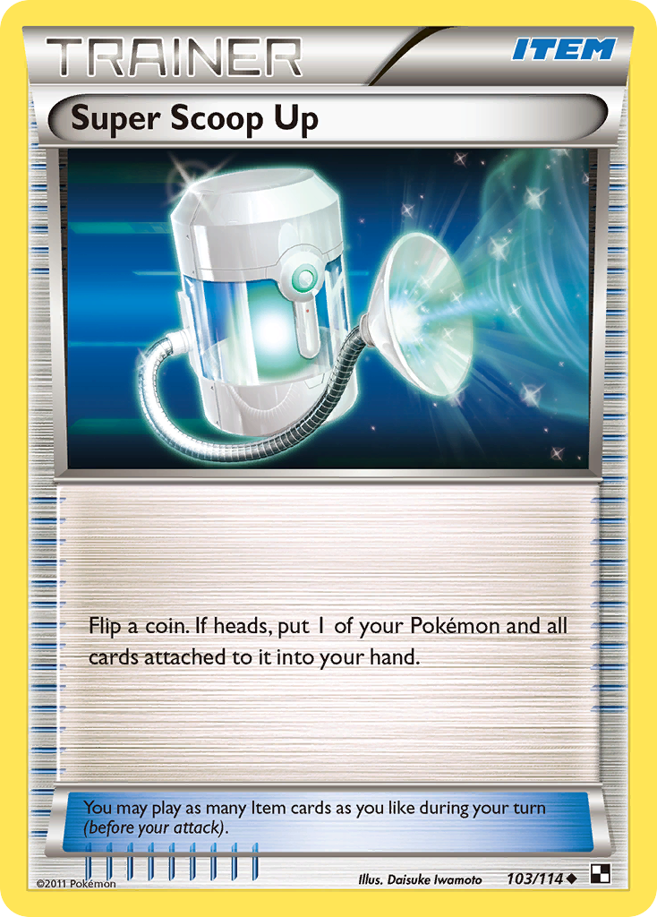 Super Scoop Up 103/114  Black and White - Uncommon