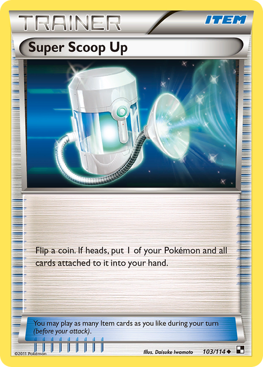 Super Scoop Up 103/114  Black and White - Uncommon