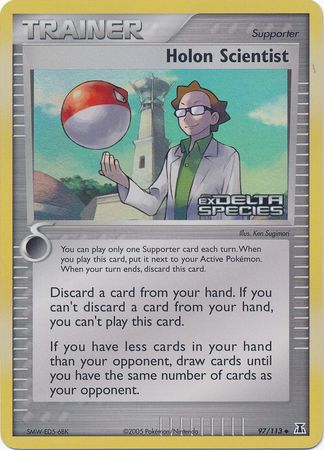 Holon Scientist 097  - Reverse Holofoil Delta Species - Uncommon