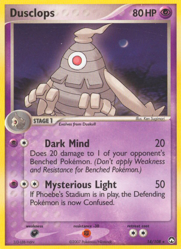 Dusclops  Power Keepers - Rare