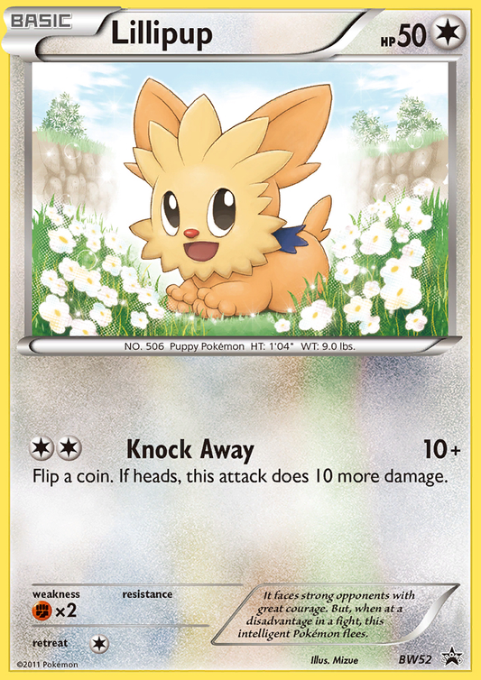 Lillipup - BW52  - Reverse Holofoil Black and White Promos - Promo