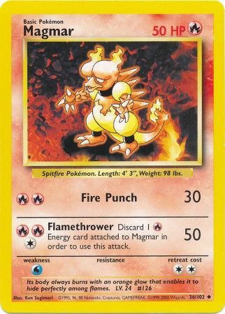 Magmar 036/102  Base Set - Uncommon
