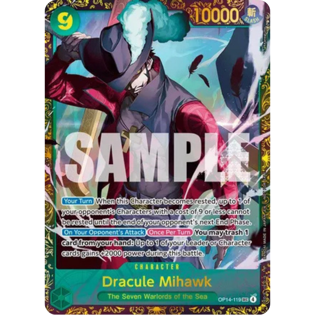 Dracule Mihawk - (CS 26-27 Regionals Season 1) (OP14-119) - One Piece Promotion Cards Foil