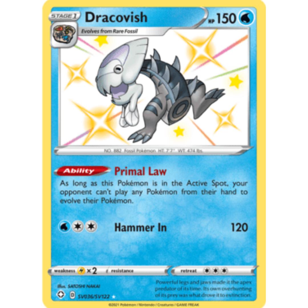 Dracovish SV036  - Holofoil Shining Fates Shiny Vault - Shiny Holo Rare