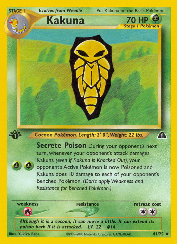 Kakuna 041  - 1st Edition Neo Discovery - Uncommon