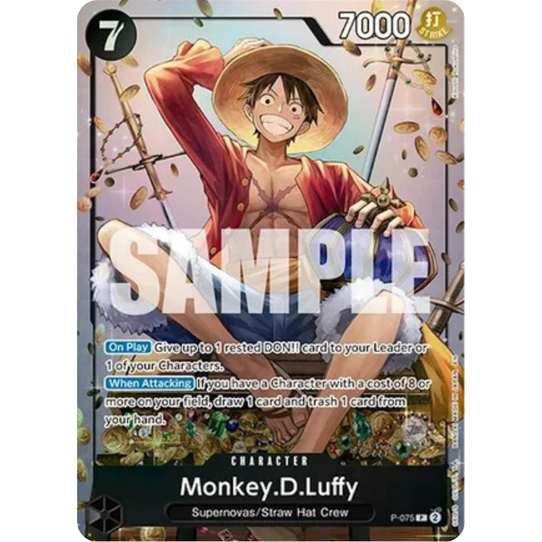 Monkey.D.Luffy (Tin Pack Set Vol. 2) (P-075) - One Piece Promotion Cards Foil
