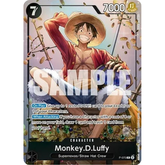 Monkey.D.Luffy (Tin Pack Set Vol. 2) (P-075) - One Piece Promotion Cards Foil