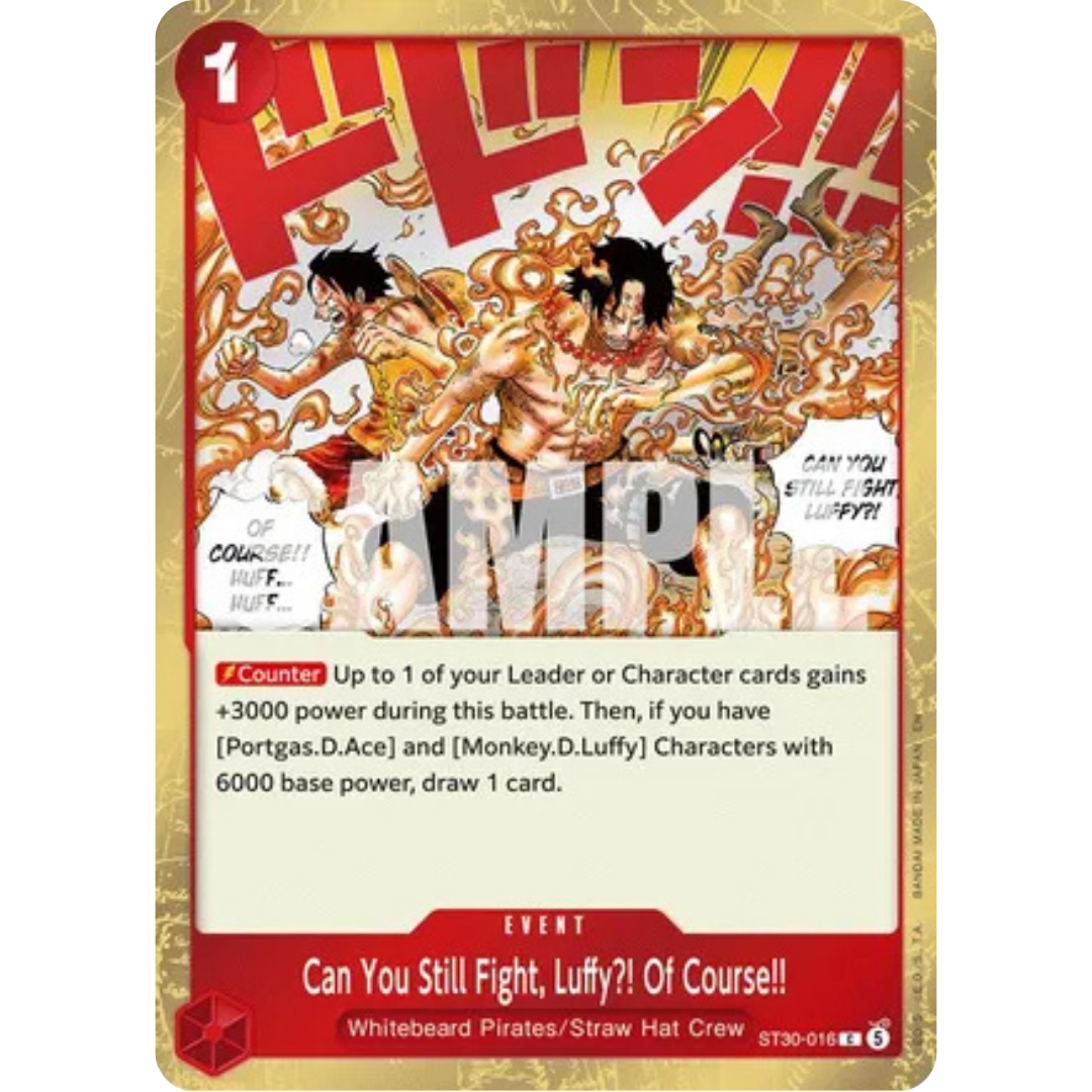 Can You Still Fight, Luffy?! Of Course!! (Parallel) (ST30-016) - Starter Deck EX: Luffy & Ace Foil