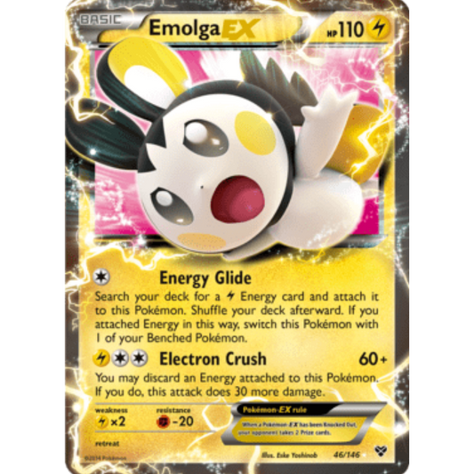 Emolga EX 046/146  - Holofoil XY Base Set - Ultra Rare