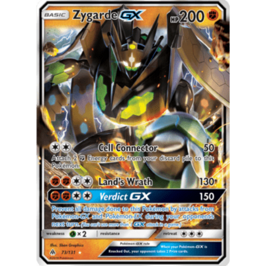 Zygarde GX 073/131  - Holofoil SM  Forbidden Light - Ultra Rare