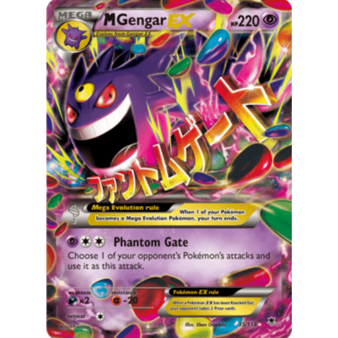 M Gengar EX 035/119  - Holofoil XY  Phantom Forces - Ultra Rare