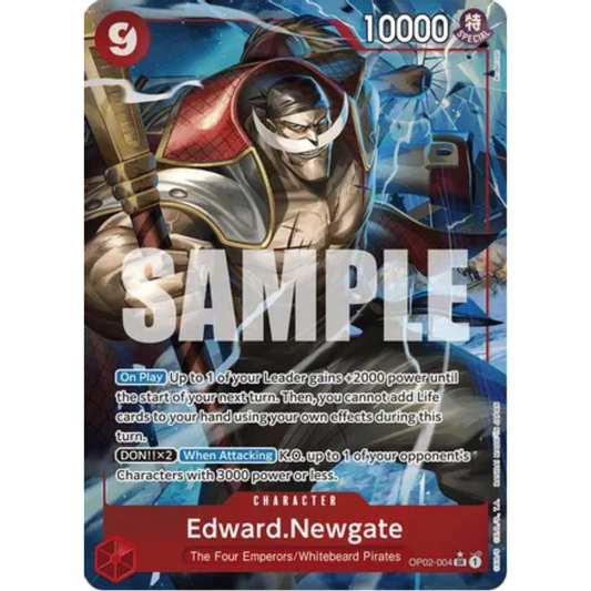 Edward.Newgate (OP02-004) (Alternate Art) (OP02-004) - Premium Booster -The Best- Foil
