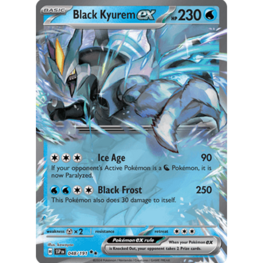 Black Kyurem ex 048/191  - Holofoil SV08 Surging Sparks - Double Rare