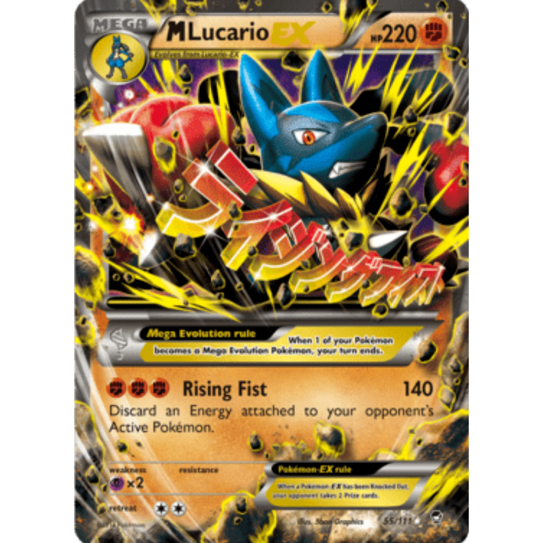M Lucario EX 055/111  - Holofoil XY  Furious Fists - Ultra Rare