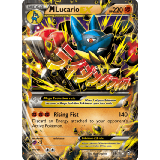 M Lucario EX 055/111  - Holofoil XY  Furious Fists - Ultra Rare