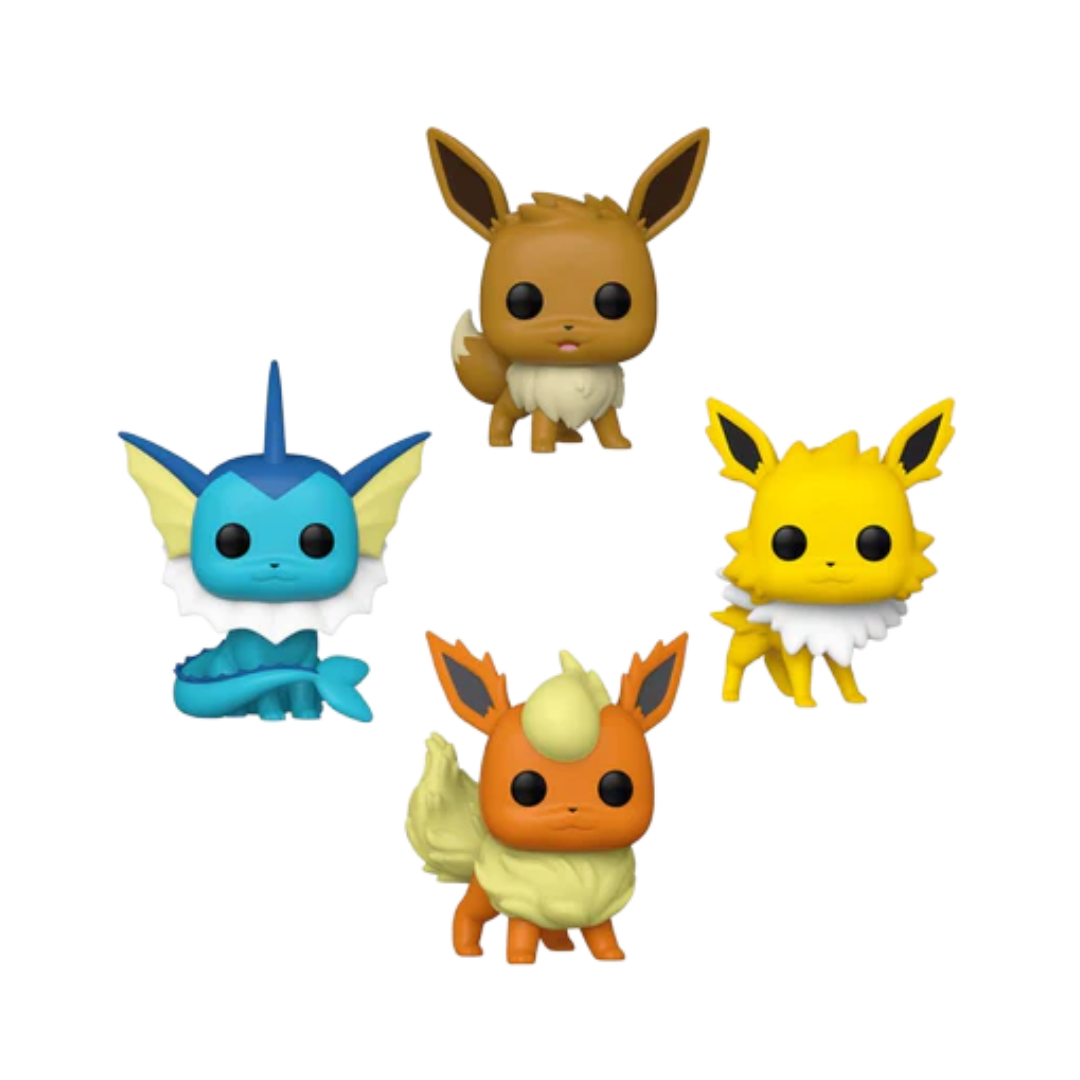 Pokemon: Eevee / Vaporeon / Jolteon / Flareon (4-Pack) Funko POP!