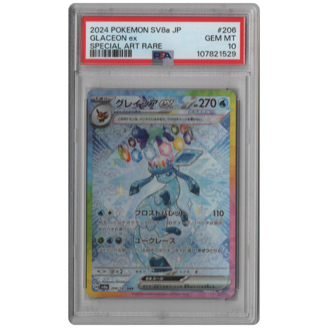 [PSA 10] Glaceon EX SIR #206 - Terastal Festival (Japanese)