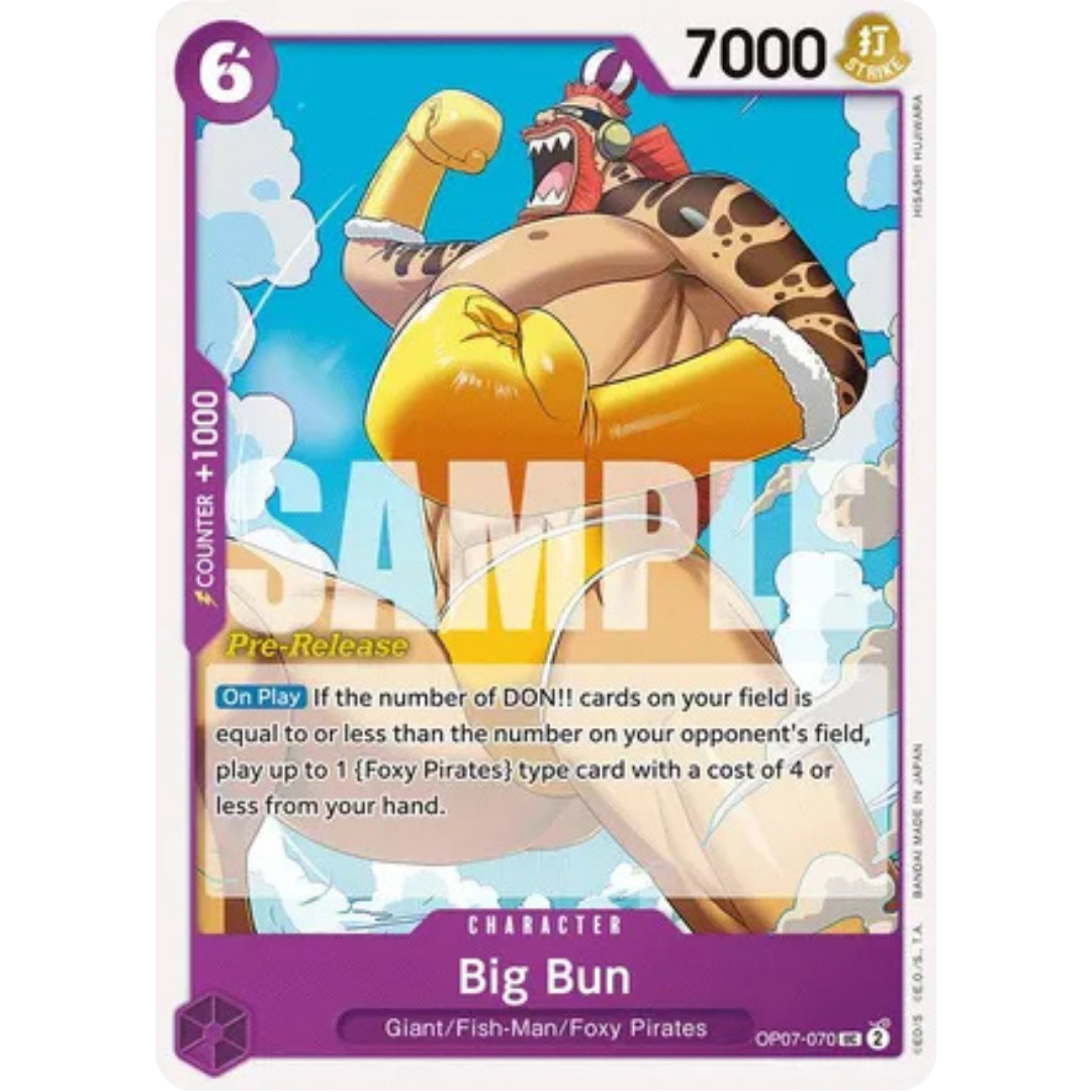 Big Bun (OP07-070) - 500 Years in the Future Pre-Release Cards