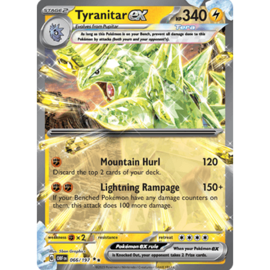 Tyranitar ex (066/197) [Scarlet & Violet: Obsidian Flames]