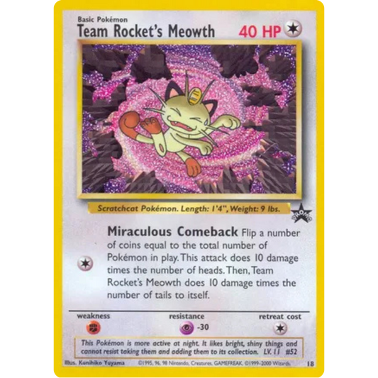 Team Rocket's Meowth 018/53  WoTC Promo - Promo