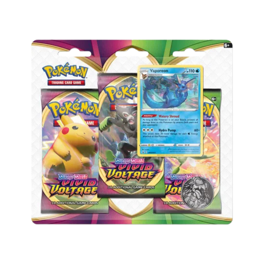 Vivid Voltage 3 Pack Blister [Vaporeon]