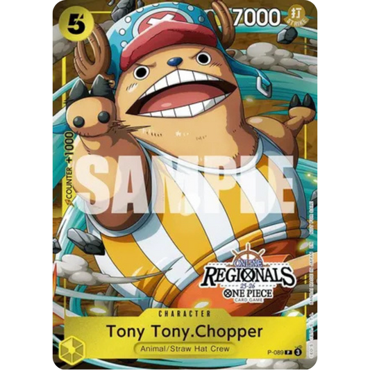 Tony Tony.Chopper (CS 25-26 Regionals Textured Chase Promo) (P-089) - One Piece Promotion Cards Foil