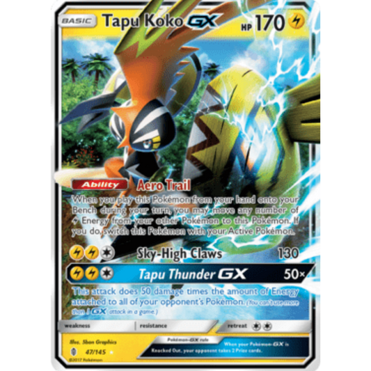 Tapu Koko GX (47/145) [Sun & Moon: Guardians Rising]