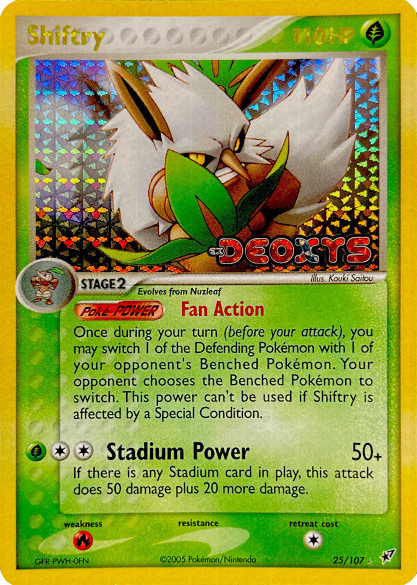 Shiftry  - Reverse Holofoil Deoxys - Rare