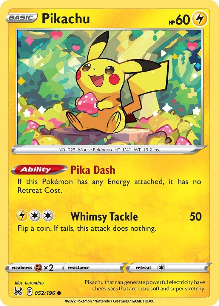 Pikachu 052  SWSH11 Lost Origin - Common