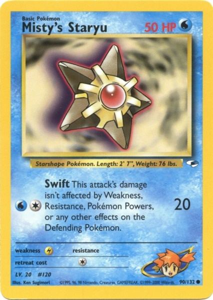 Misty's Staryu 090  - Unlimited Gym Heroes - Common