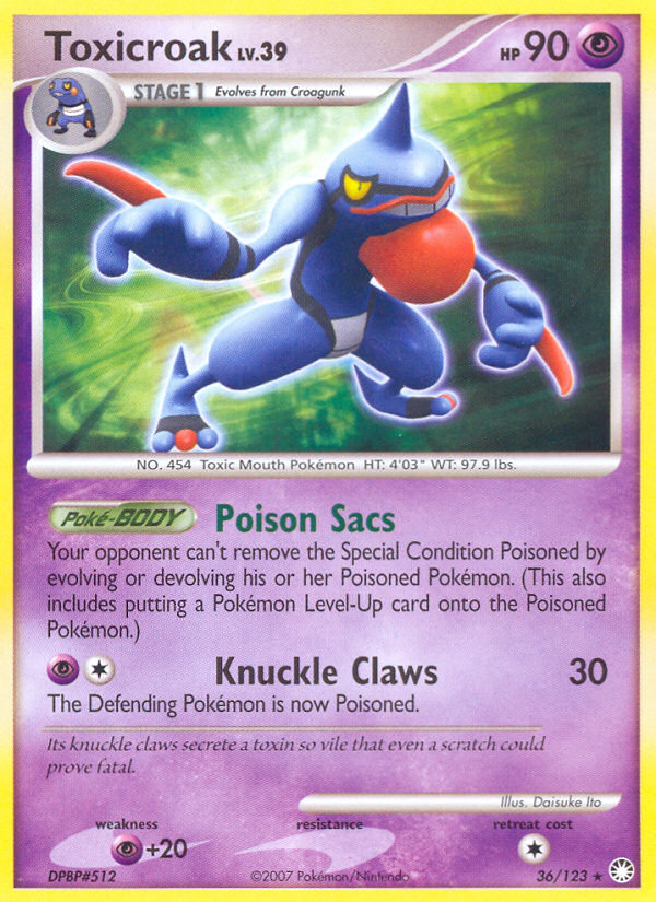 Toxicroak  Mysterious Treasures - Rare