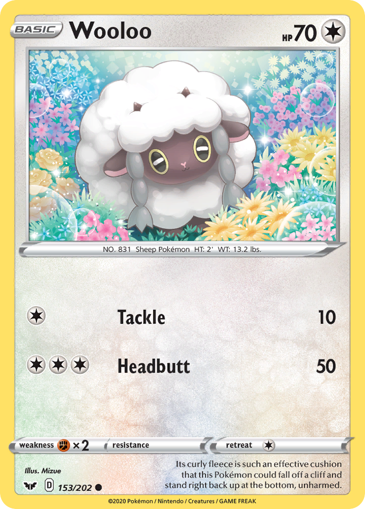 Wooloo (153) 153  SWSH01 Sword & Shield Base Set - Common