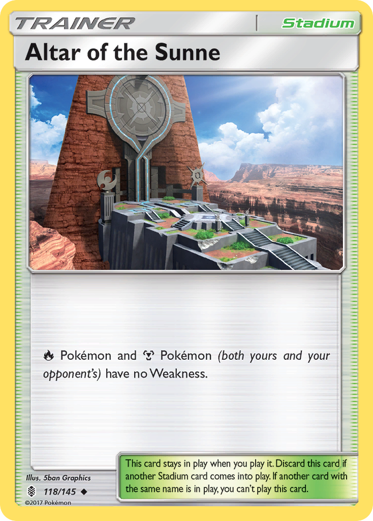 Altar of the Sunne 118/145  SM  Guardians Rising - Uncommon
