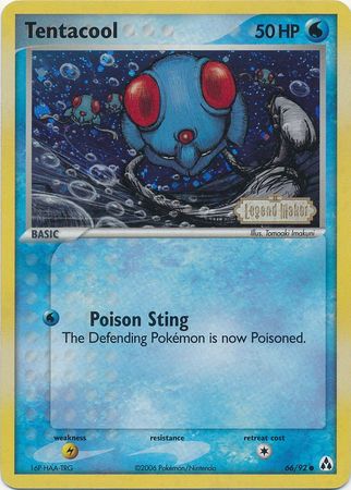 Tentacool 066  - Reverse Holofoil Legend Maker - Common