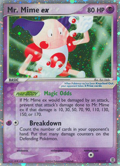 Mr. Mime ex - 110/112/112  - Holofoil FireRed & LeafGreen - Ultra Rare