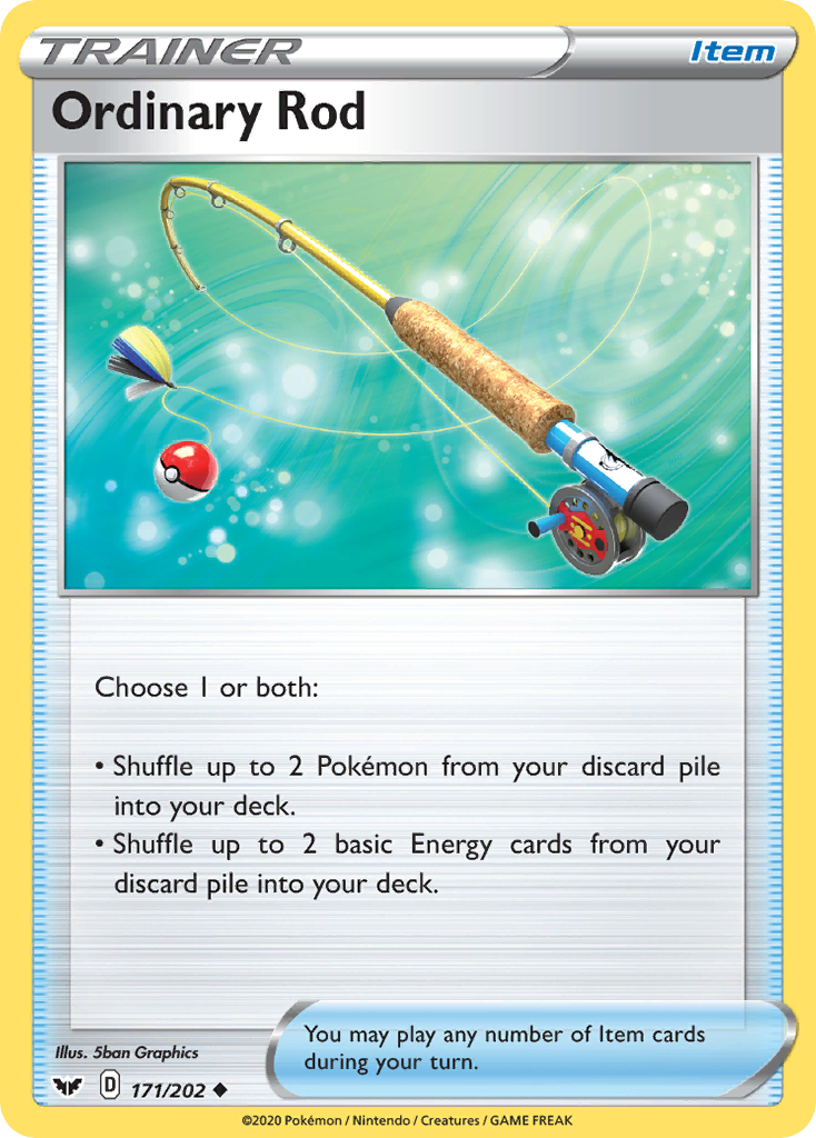Ordinary Rod 171  SWSH01 Sword & Shield Base Set - Uncommon