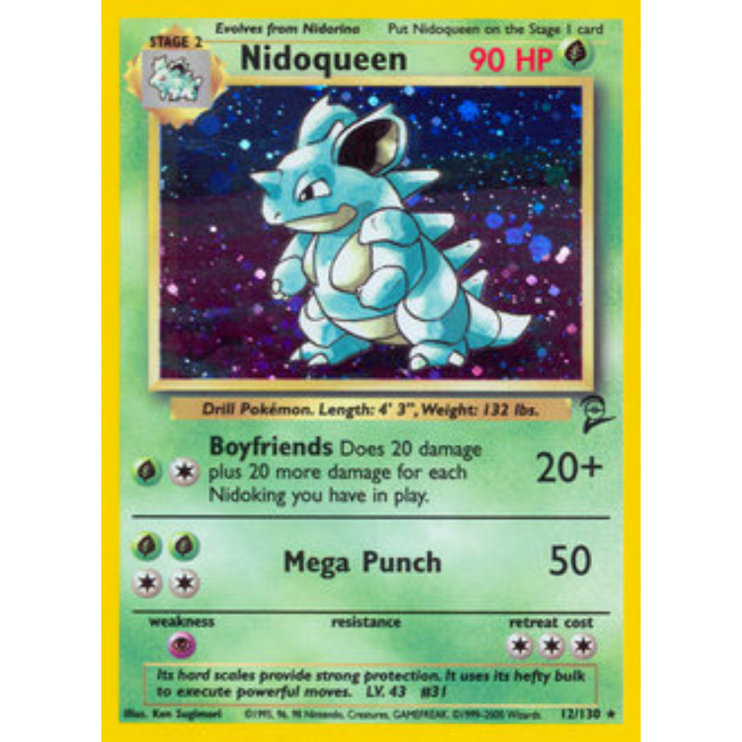 Nidoqueen 012  - Holofoil Base Set 2 - Holo Rare