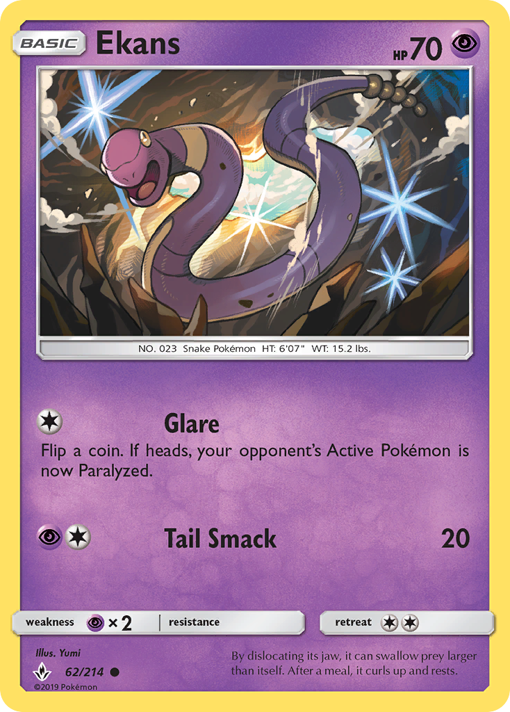 Ekans 062  SM  Unbroken Bonds - Common