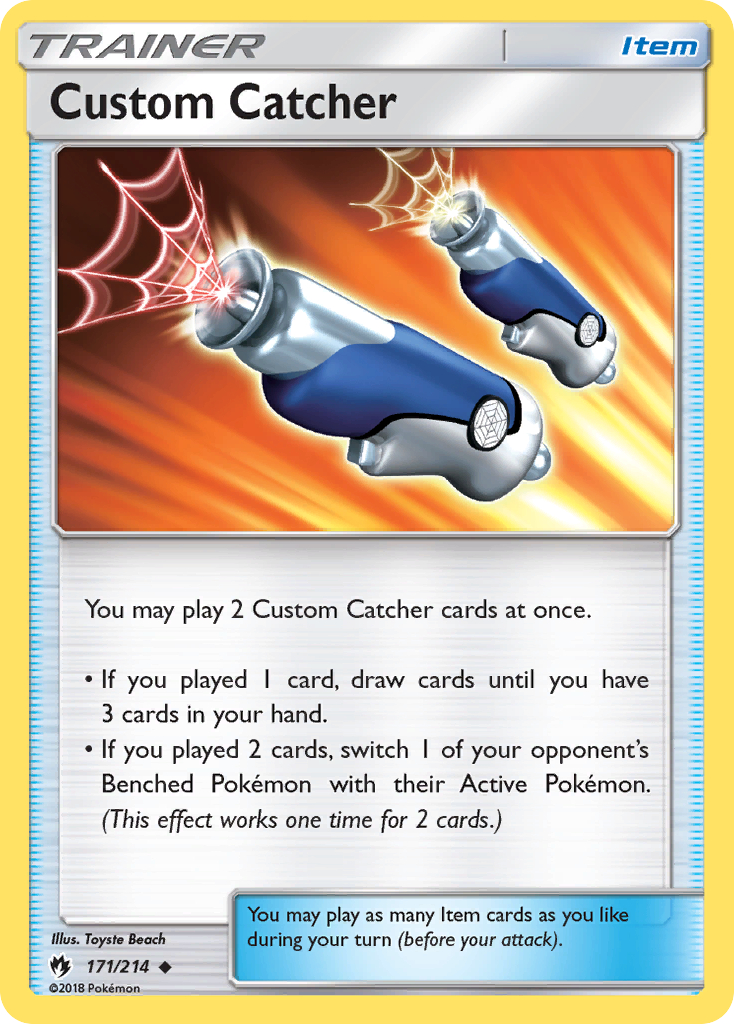 Custom Catcher 171  SM  Lost Thunder - Uncommon