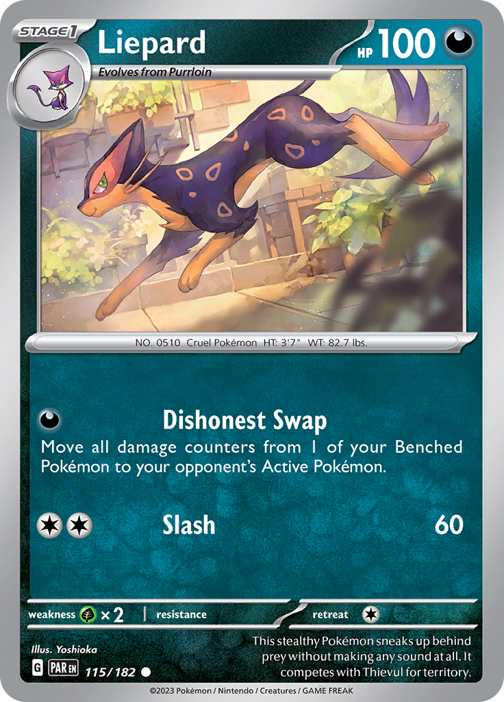 Liepard 115  SV04 Paradox Rift - Common