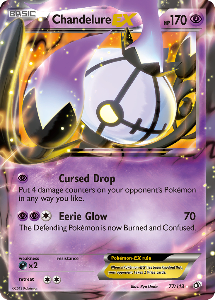 Chandelure EX  - Holofoil Legendary Treasures - Ultra Rare