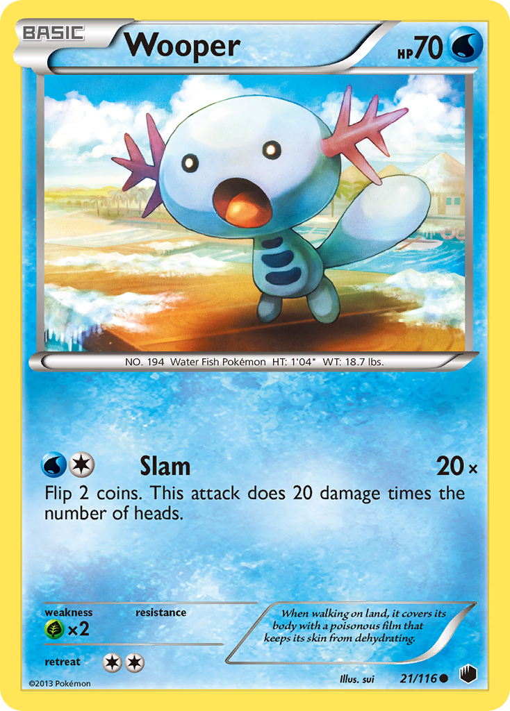 Wooper 021  Plasma Freeze - Common