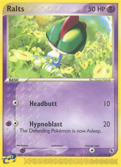 Ralts - 67/109/109  Ruby and Sapphire - Common