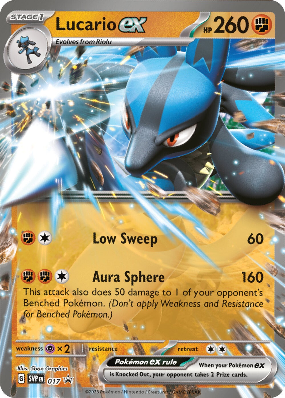 Lucario ex 017  - Holofoil SV Scarlet & Violet Promo Cards - Promo