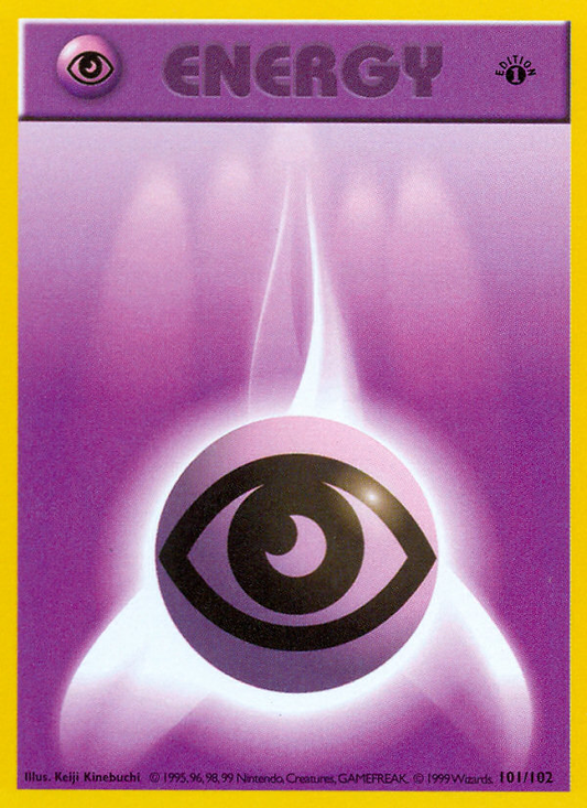 Psychic Energy 101/102  - 1st Edition Base Set Shadowless - Common