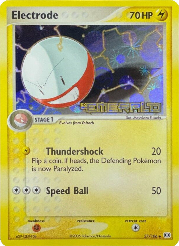 Electrode  - Reverse Holofoil Emerald - Uncommon
