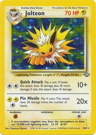 Jolteon (4) 004/64  Jungle - Holo Rare